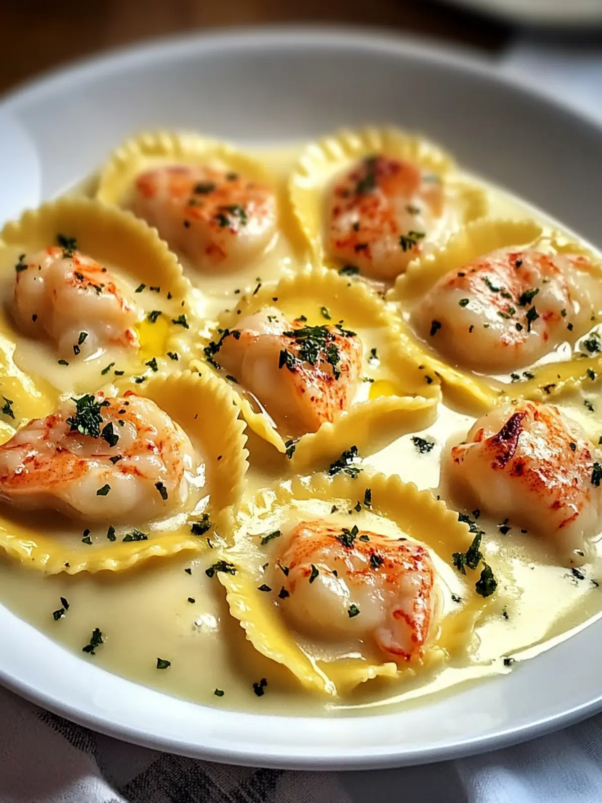 Lobster Ravioli with Lemon Butter Sauce for Luxurious Home Dining 4 Lobster Ravioli with Lemon Butter Sauce