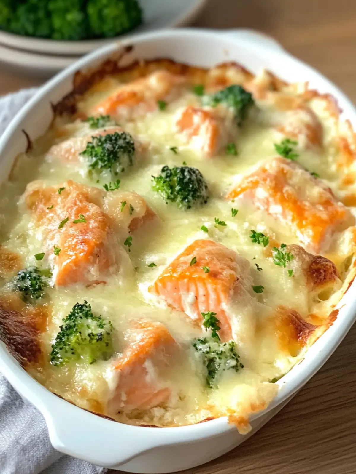 Melt-in-Your-Mouth Salmon Gratin with Broccoli Delight 3 Salmon Gratin