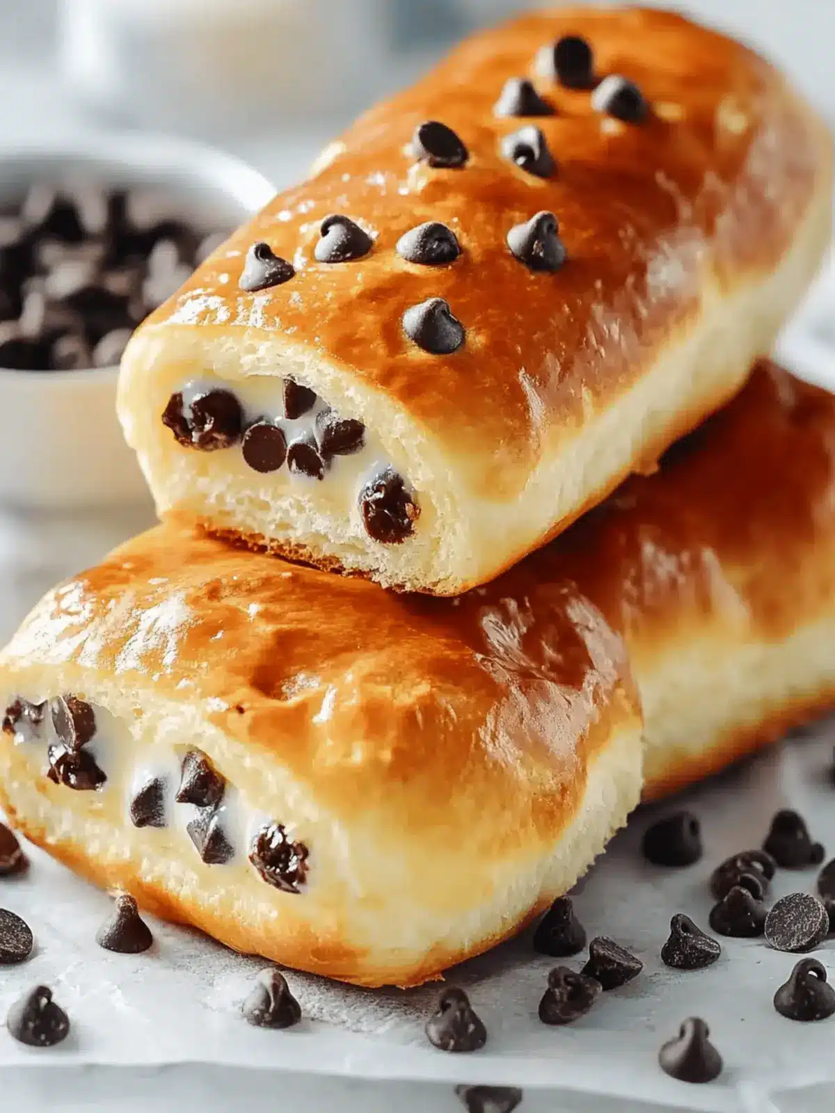 Heavenly Chocolate Chip Custard Brioches for Brunch Bliss 4 Chocolate Chip Custard Brioches