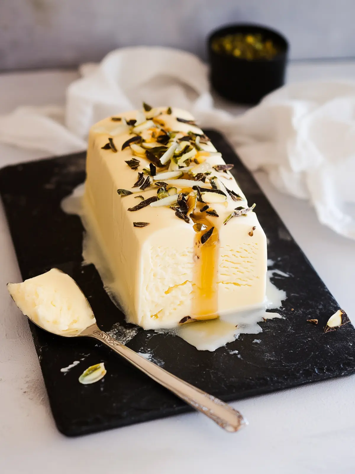 Decadent White Chocolate and Granadilla Semifreddo Delight 4 White Chocolate and Granadilla Semifreddo