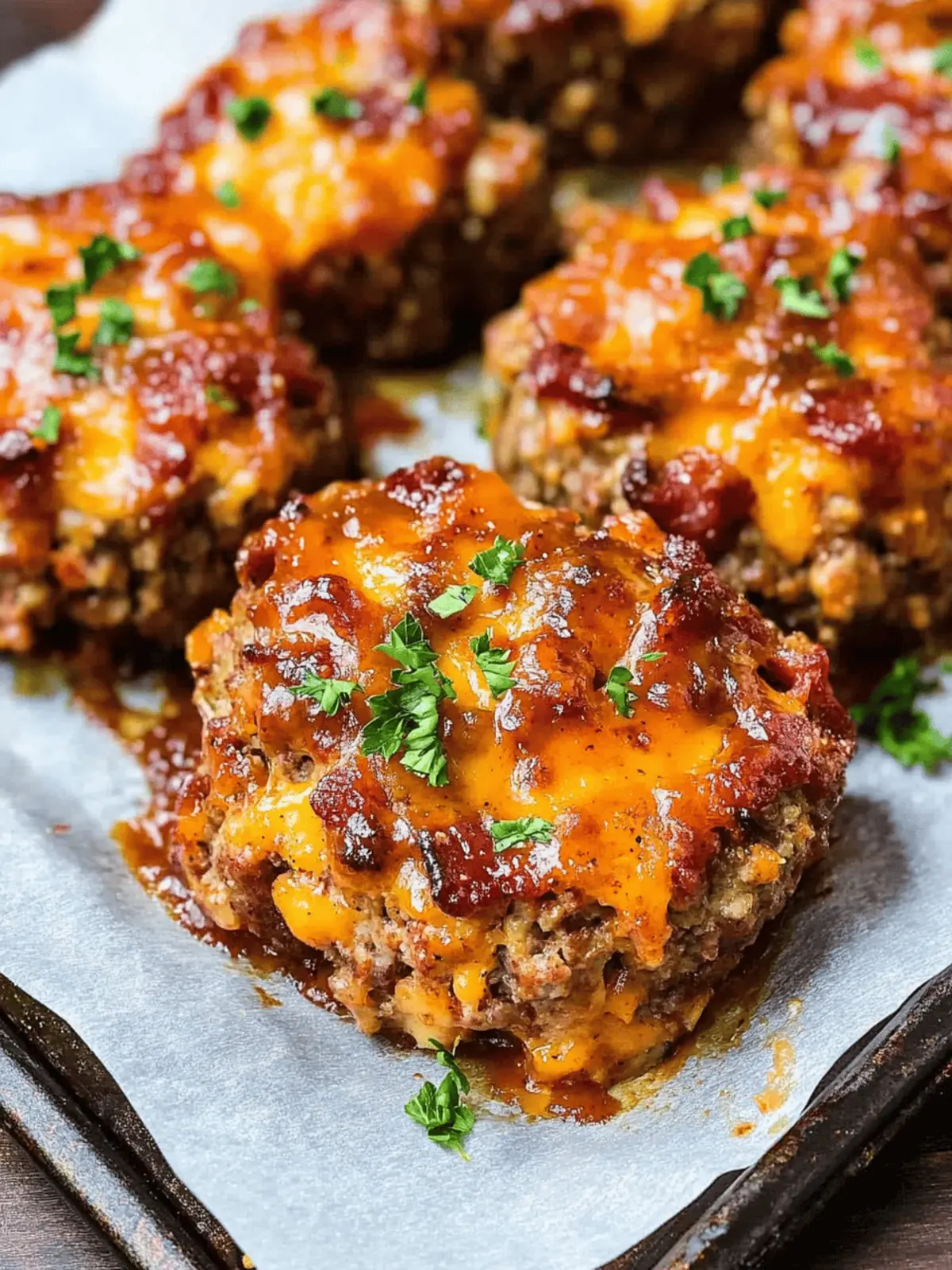 Mini BBQ Bacon Cheddar Meatloaf for Quick Weeknight Wins 3 Mini BBQ Bacon Cheddar Meatloaf
