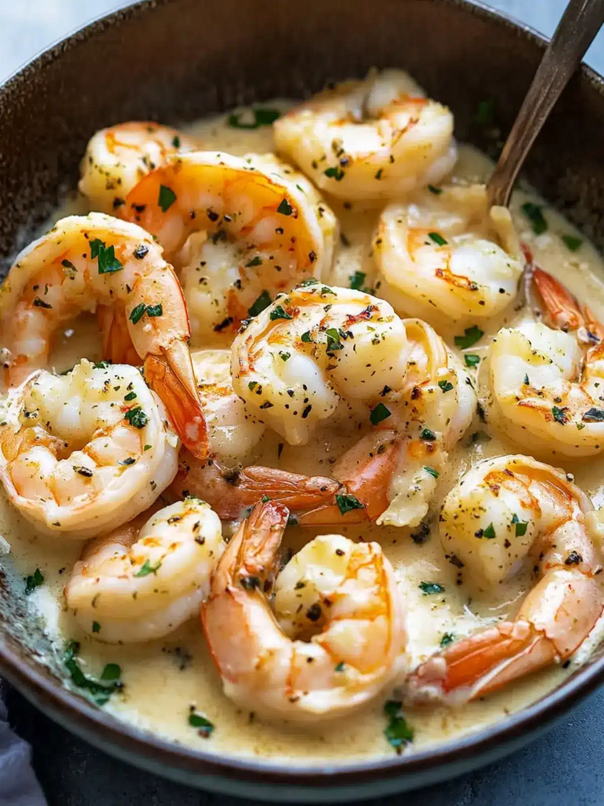 Savor Creamy Garlic Prawns for a Restaurant-Quality Dinner 4 Creamy Garlic Prawns (Shrimp)