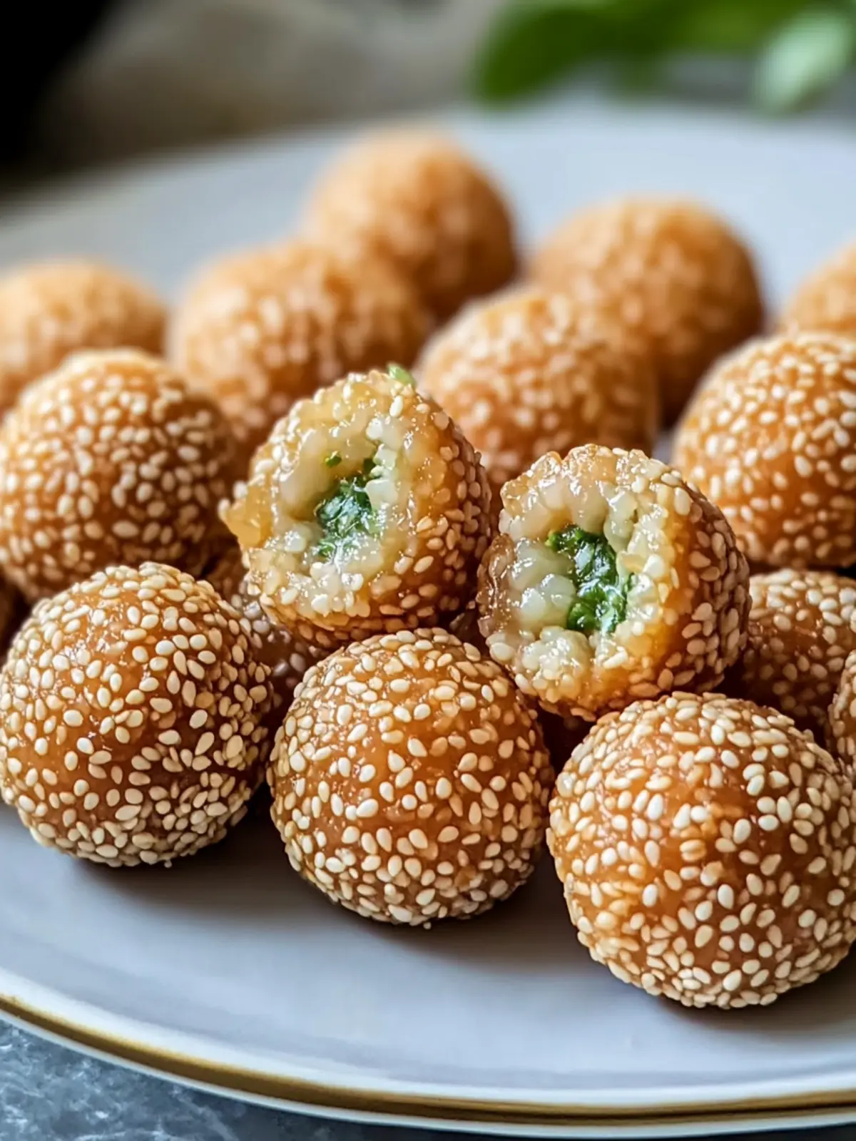 Tasty Vietnamese Sesame Balls Snack: A Crunchy Delight! 4 Tasty Vietnamese Sesame Balls Snack