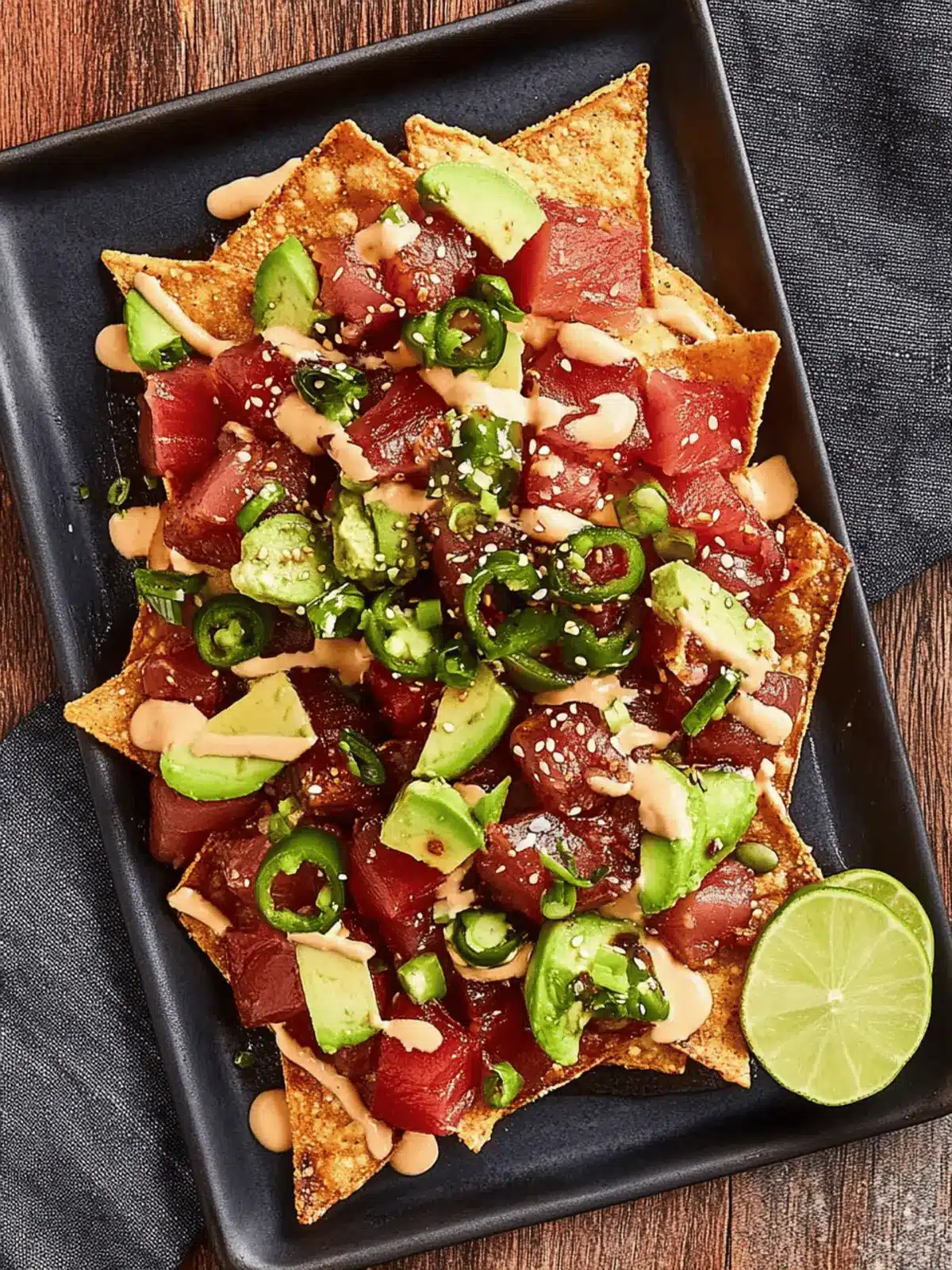 Spicy Ahi Tuna Poke Nachos: Your New Favorite Summer Snack 2 Spicy Ahi Tuna Poke Nachos