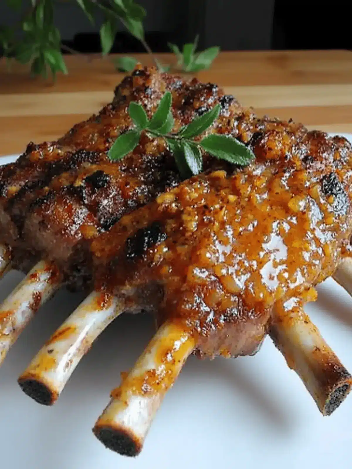 Delicious Apricot & Mustard Glazed Rack of Lamb Recipe 3 Apricot & Mustard Glazed Rack of Lamb