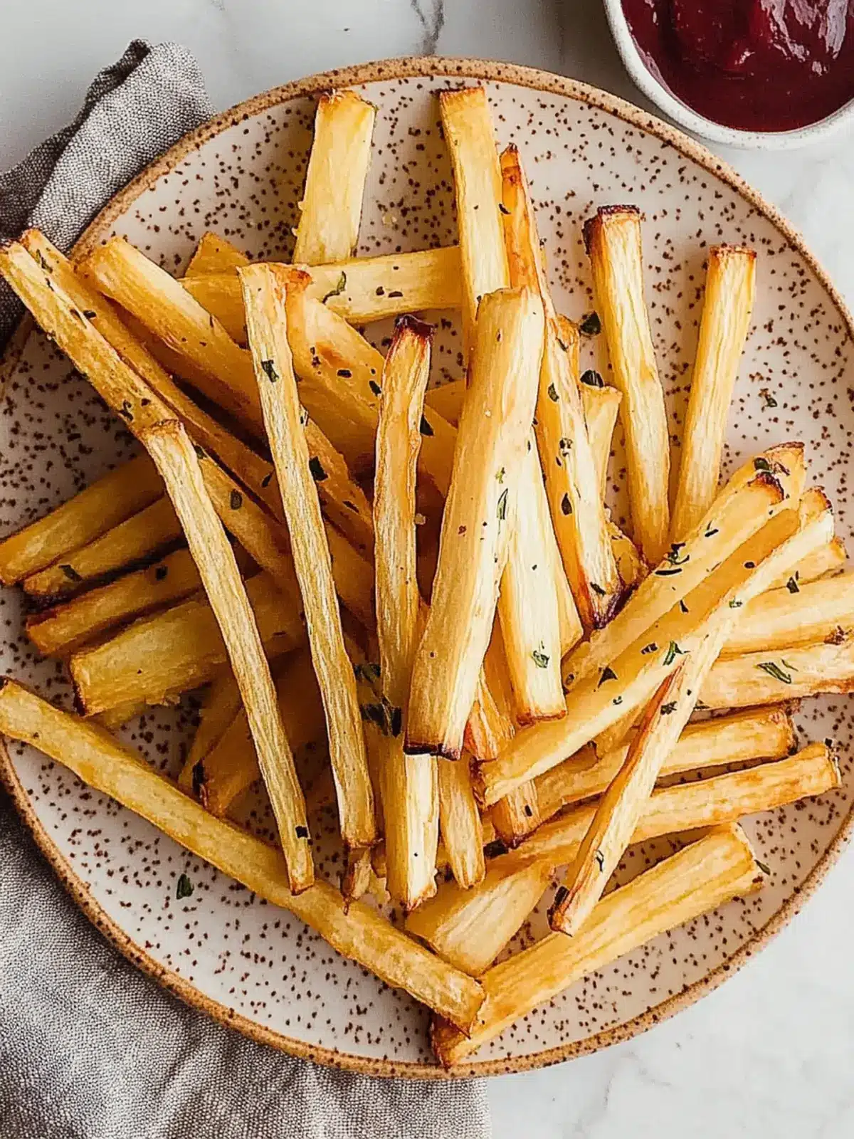 Crispy Easy Baked Parsnip Fries Paleo, AIP, Vegan Delight 2 Easy Baked Parsnip Fries (Paleo, AIP, Vegan, Nightshade-Free)