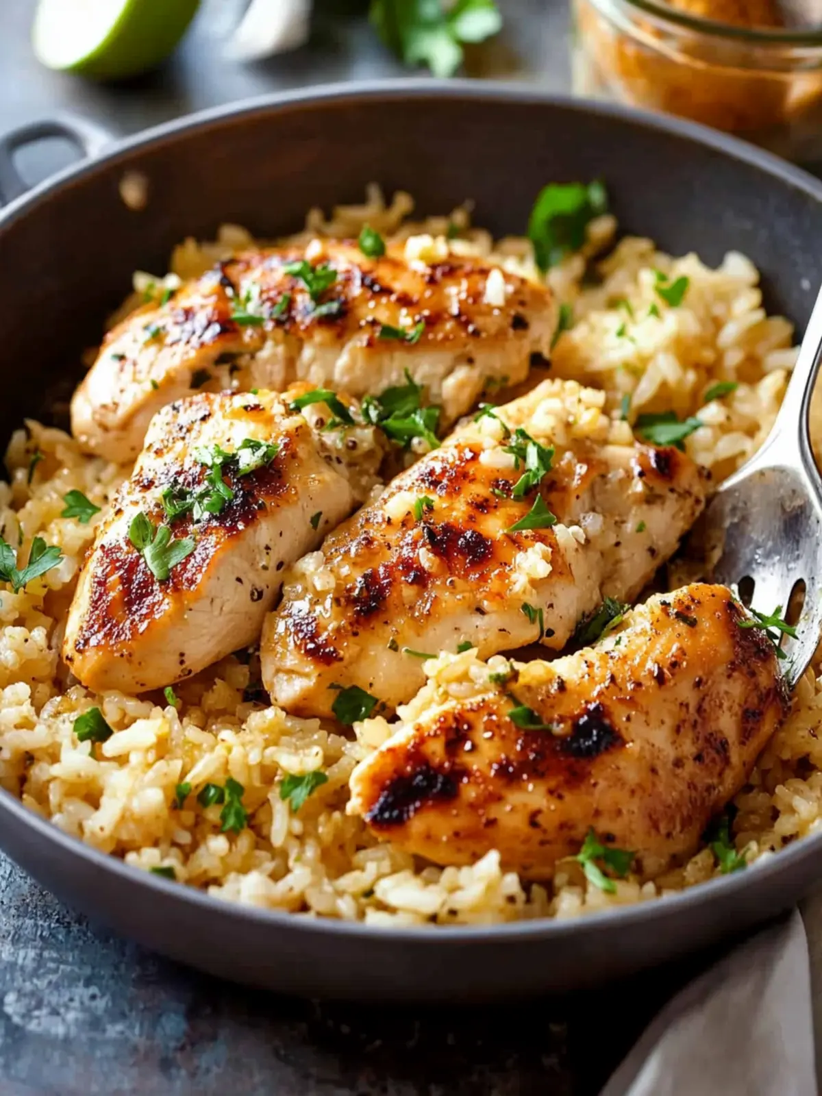 Simple Chicken with Garlic Parmesan Rice for Cozy Nights 4 Chicken with Garlic Parmesan Rice