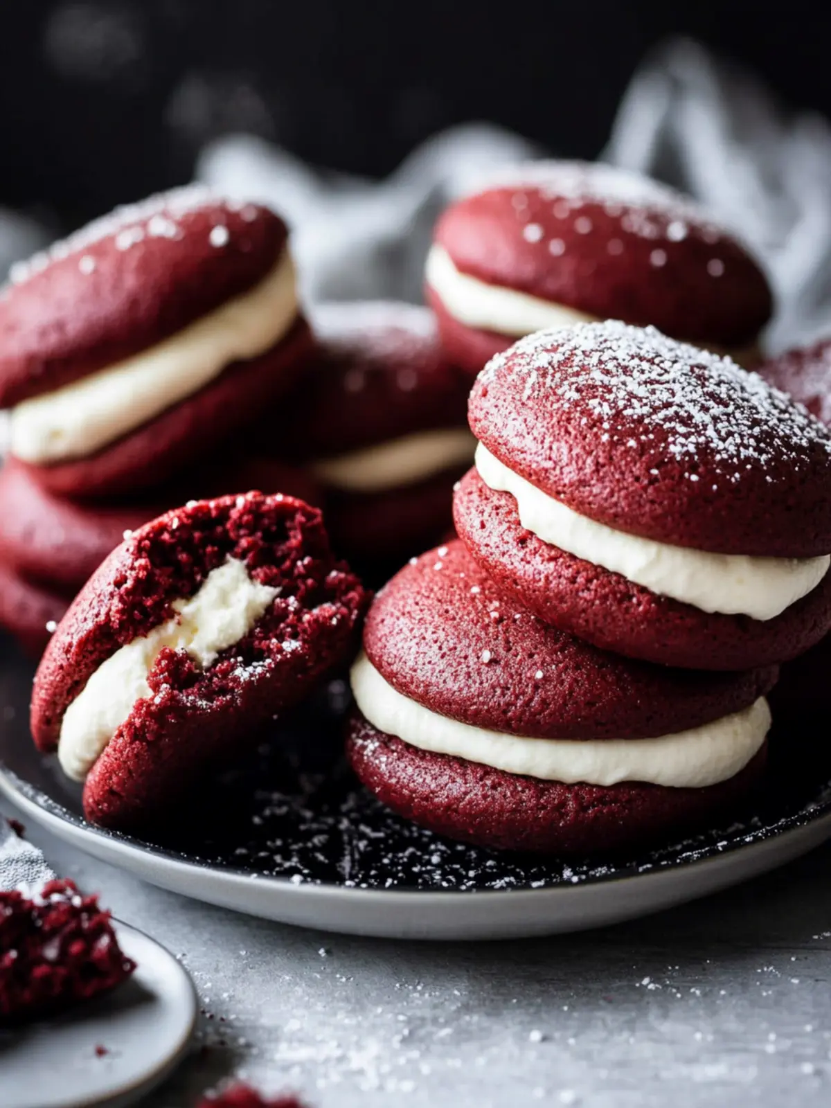 Decadent Red Velvet Whoopie Pies for Sweet Moments 2 Red Velvet Whoopie Pies
