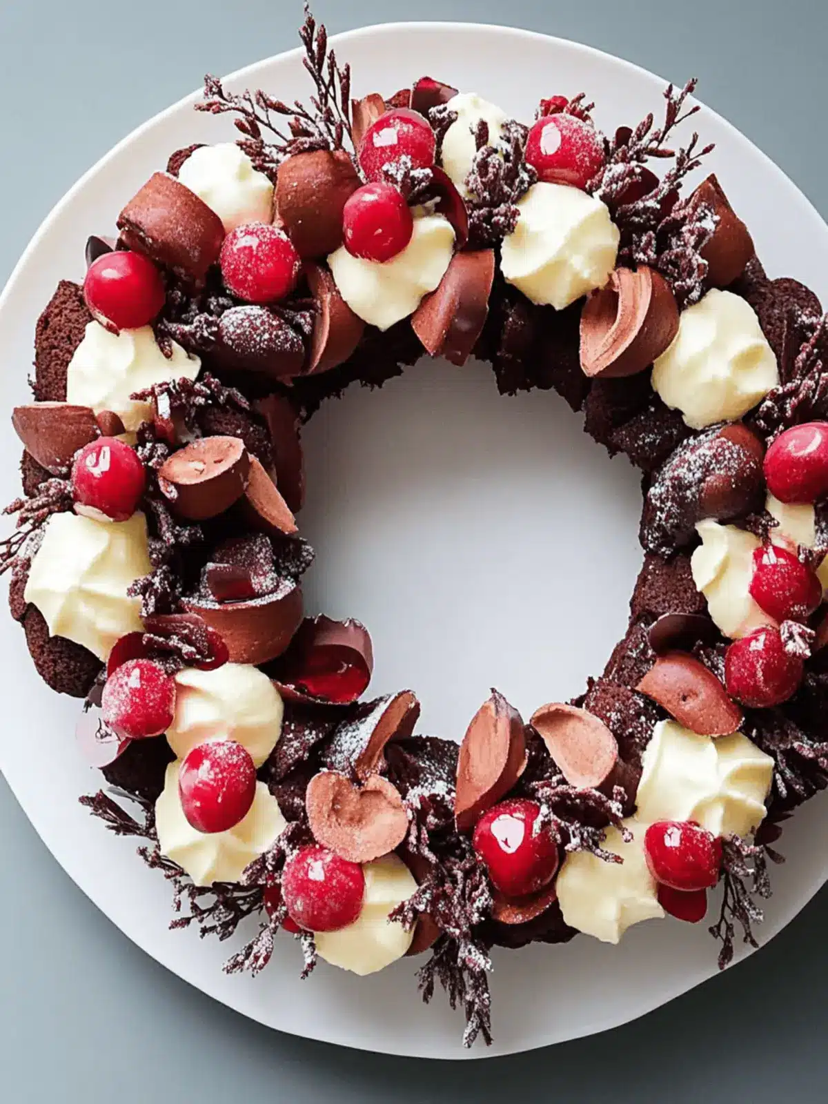 Deliciously Easy Black Forest Wreath for a Stunning Dessert 4 Easy Black Forest wreath