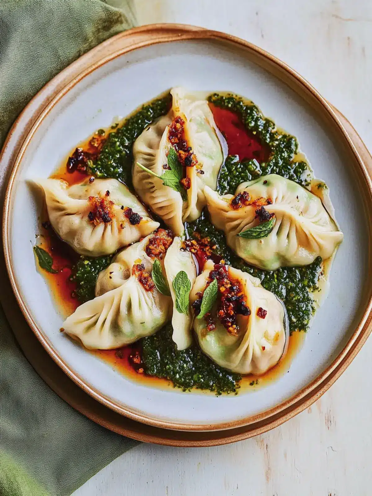 Lamb and Fennel Dumplings with Green Sauce for Flavor Lovers 3 Lamb and Fennel Dumplings with Green Sauce