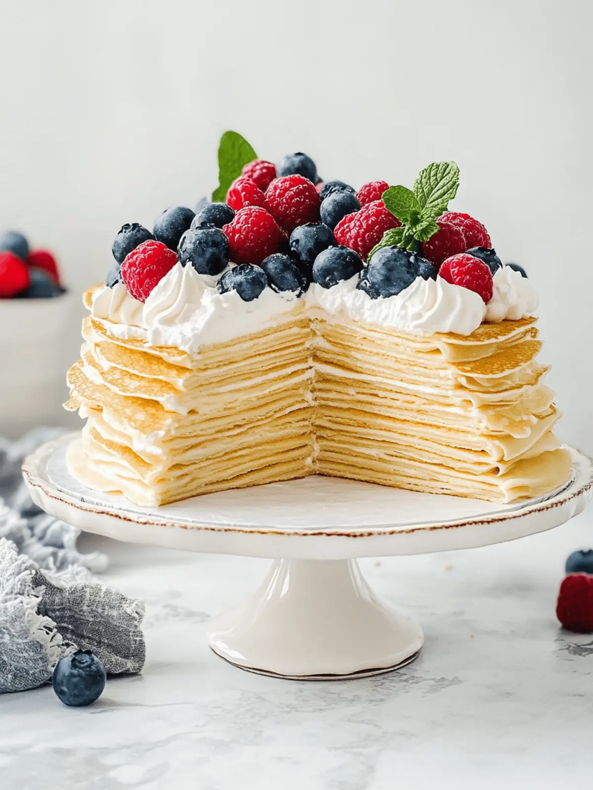 Irresistible Chantilly Crepe Cake: A Layered Dream Treat 3 Chantilly Crepe Cake