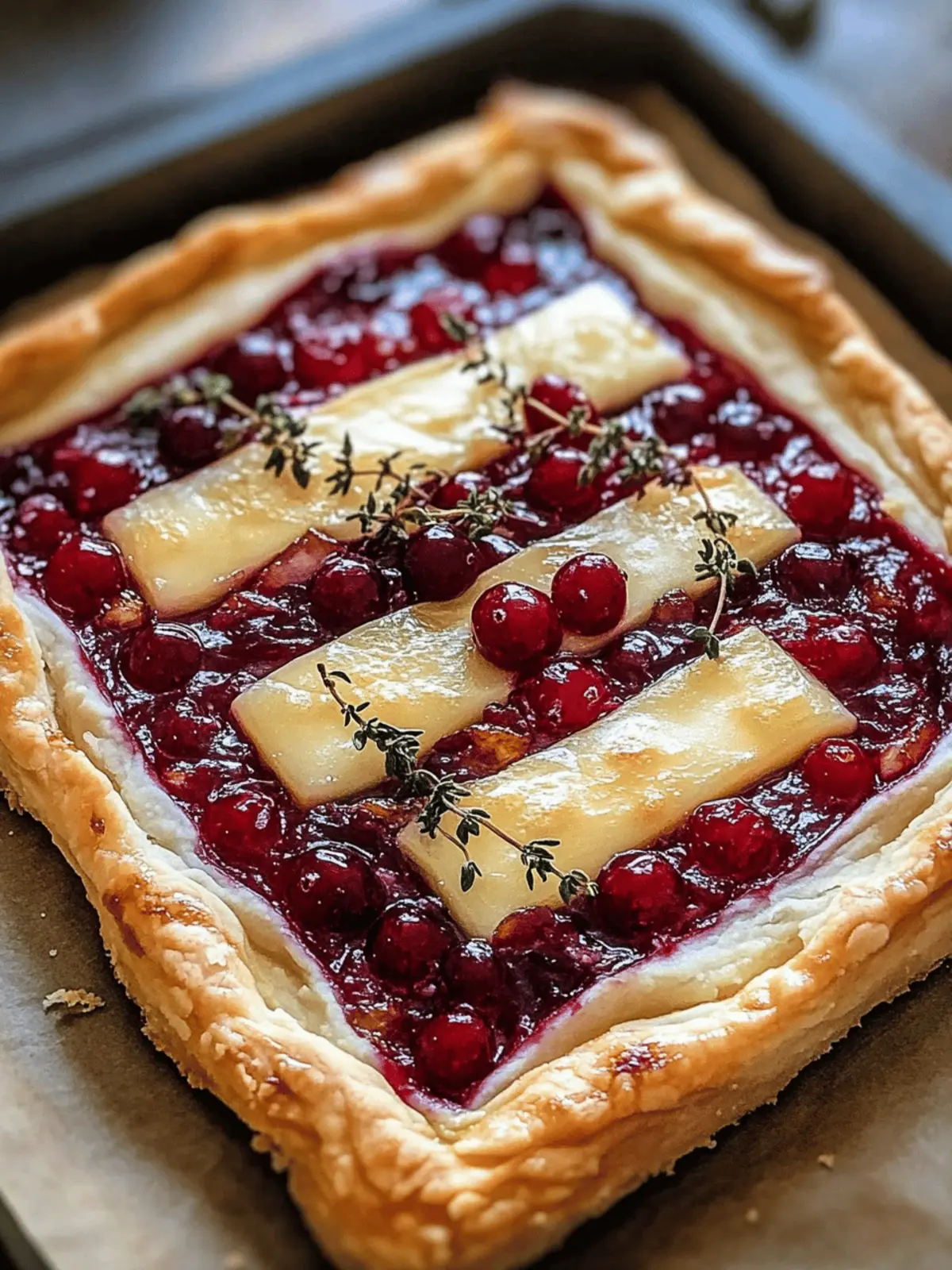 Cranberry Brie Tart with Pancetta & Thyme: Your Holiday Showstopper 4 Cranberry Brie Tart with Pancetta & Thyme