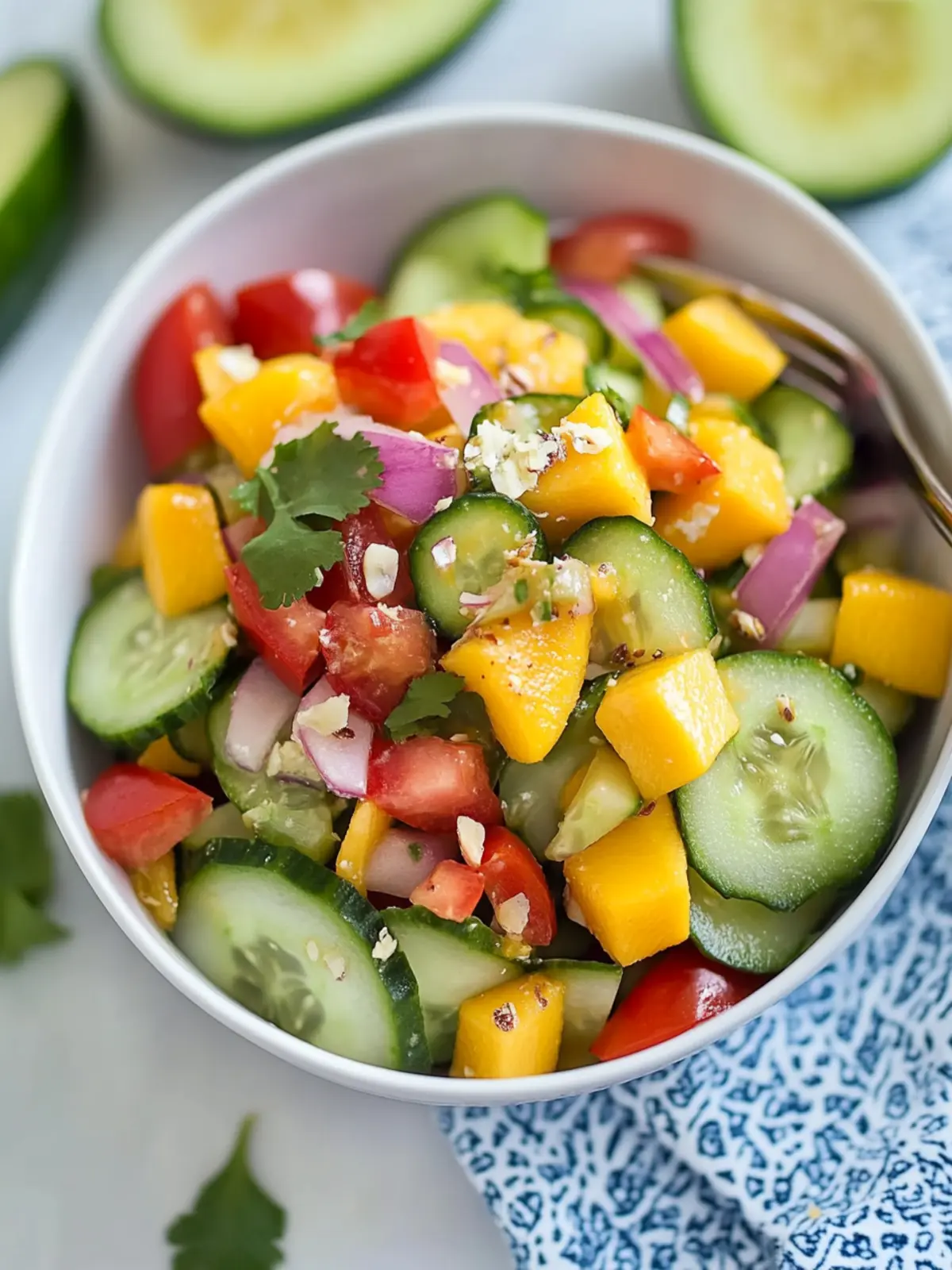 Delightful East African Mango and Cucumber Salad Recipe 3 East African Mango and Cucumber Salad