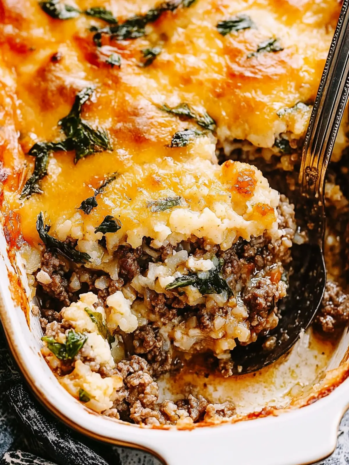 Delicious Ground Beef and Cauliflower Rice Casserole Recipe 4 Ground Beef and Cauliflower Rice Casserole
