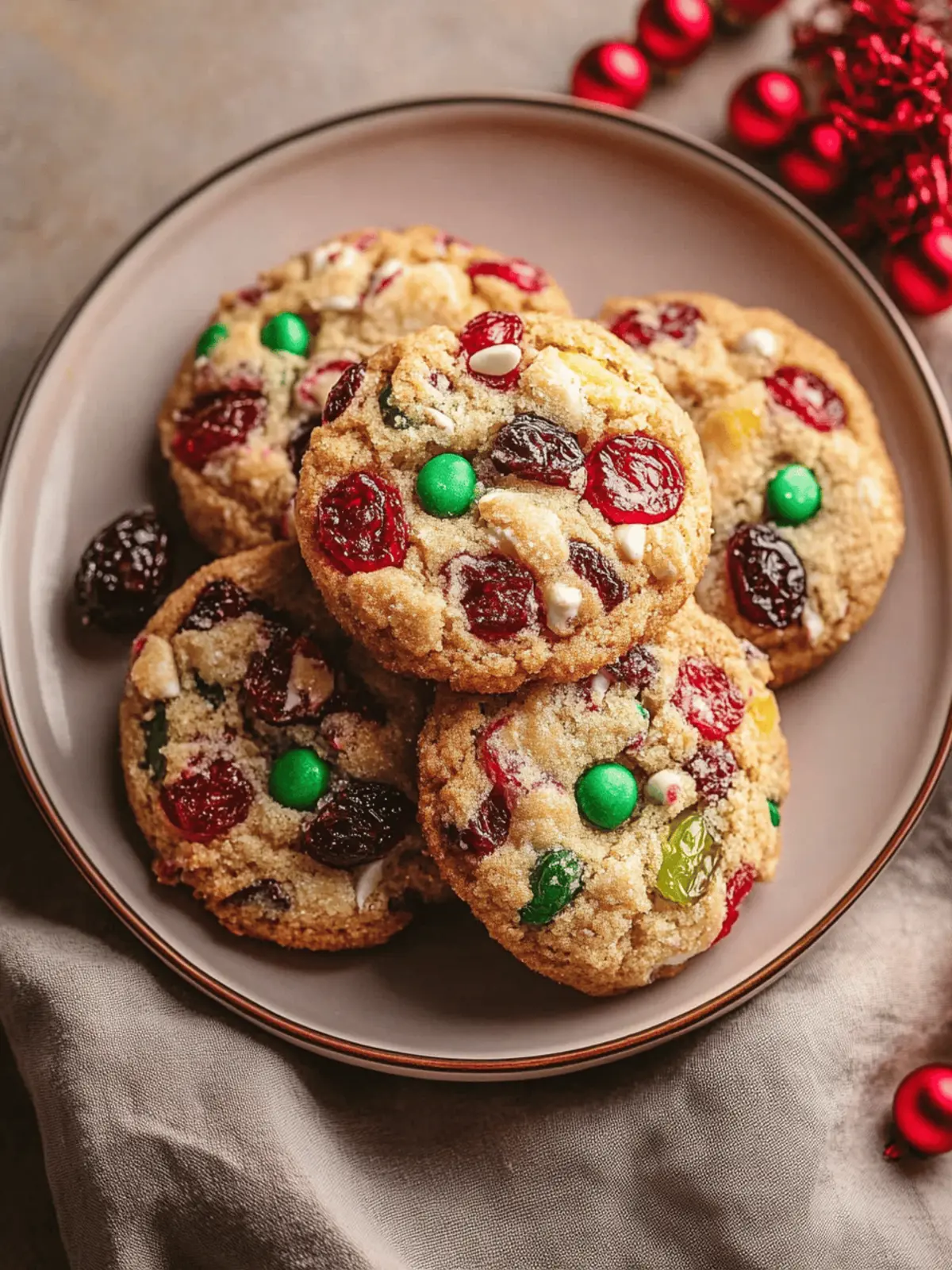 Easy Christmas Fruitcake Cookies for Festive Holiday Gifting 3 Easy Christmas Fruitcake Cookies