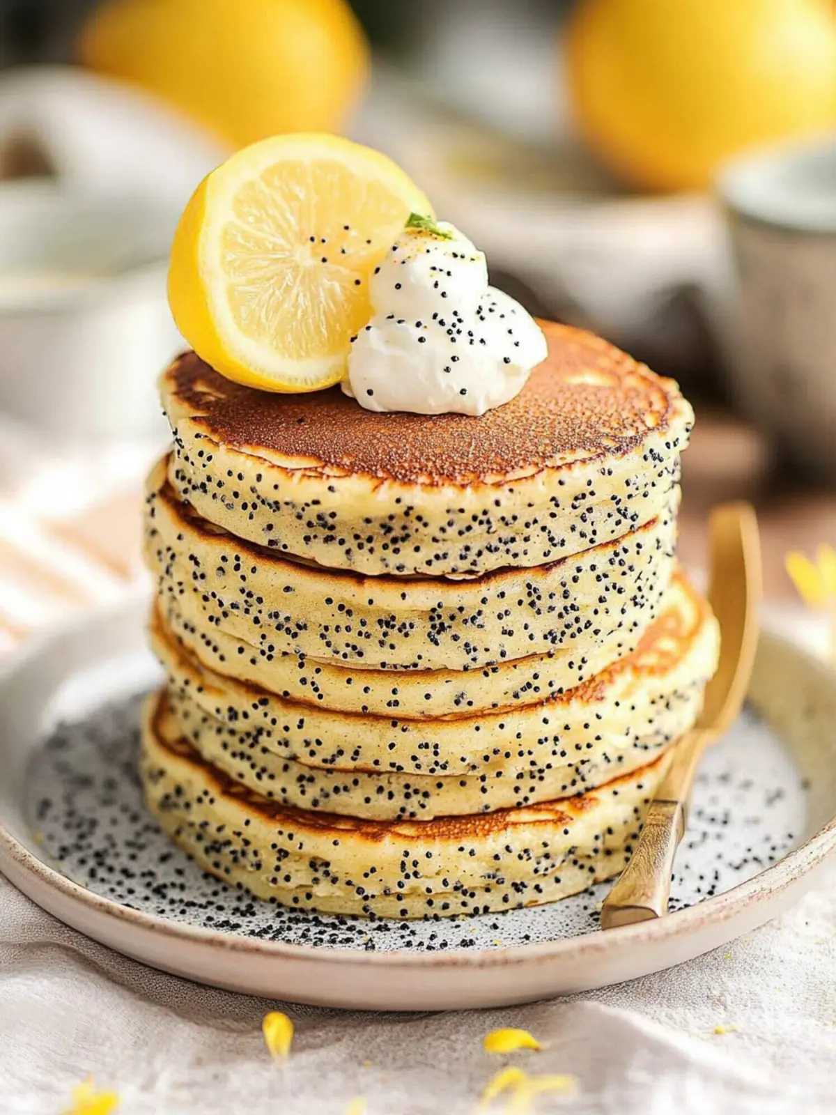 Fluffy Lemon Poppyseed Ricotta Pancakes for Breakfast Bliss 2 Lemon Poppyseed Ricotta Pancakes