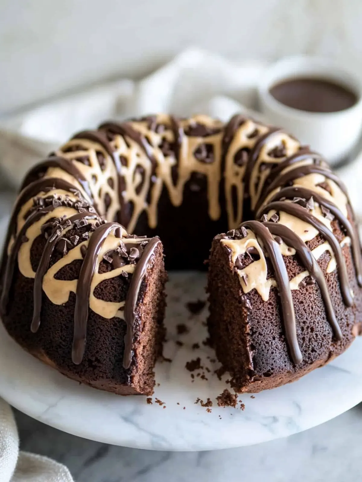 Indulge in Peanut Butter Chocolate Bundt Cake Bliss 2 Peanut Butter Chocolate Bundt Cake