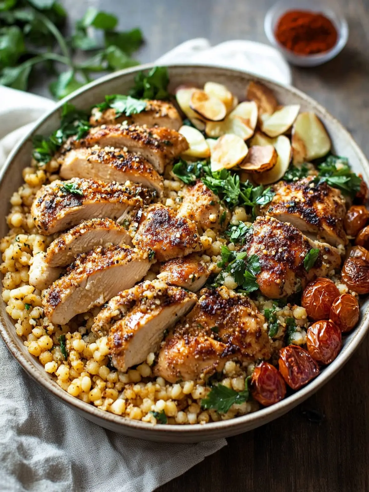 Irresistible Baked Parmesan Chicken and Couscous Delight 4 Baked Parmesan Chicken and Couscous