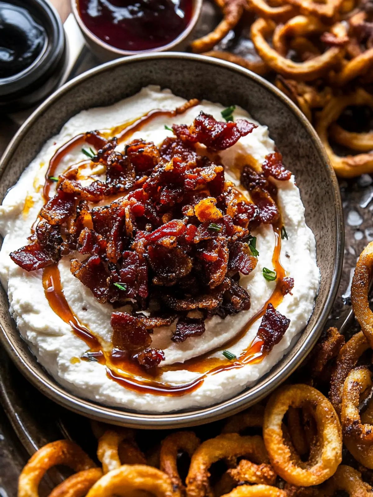 Whipped Goat Cheese Candied Bacon Dip for Irresistible Snacking 3 Whipped Goat Cheese Candied Bacon Dip