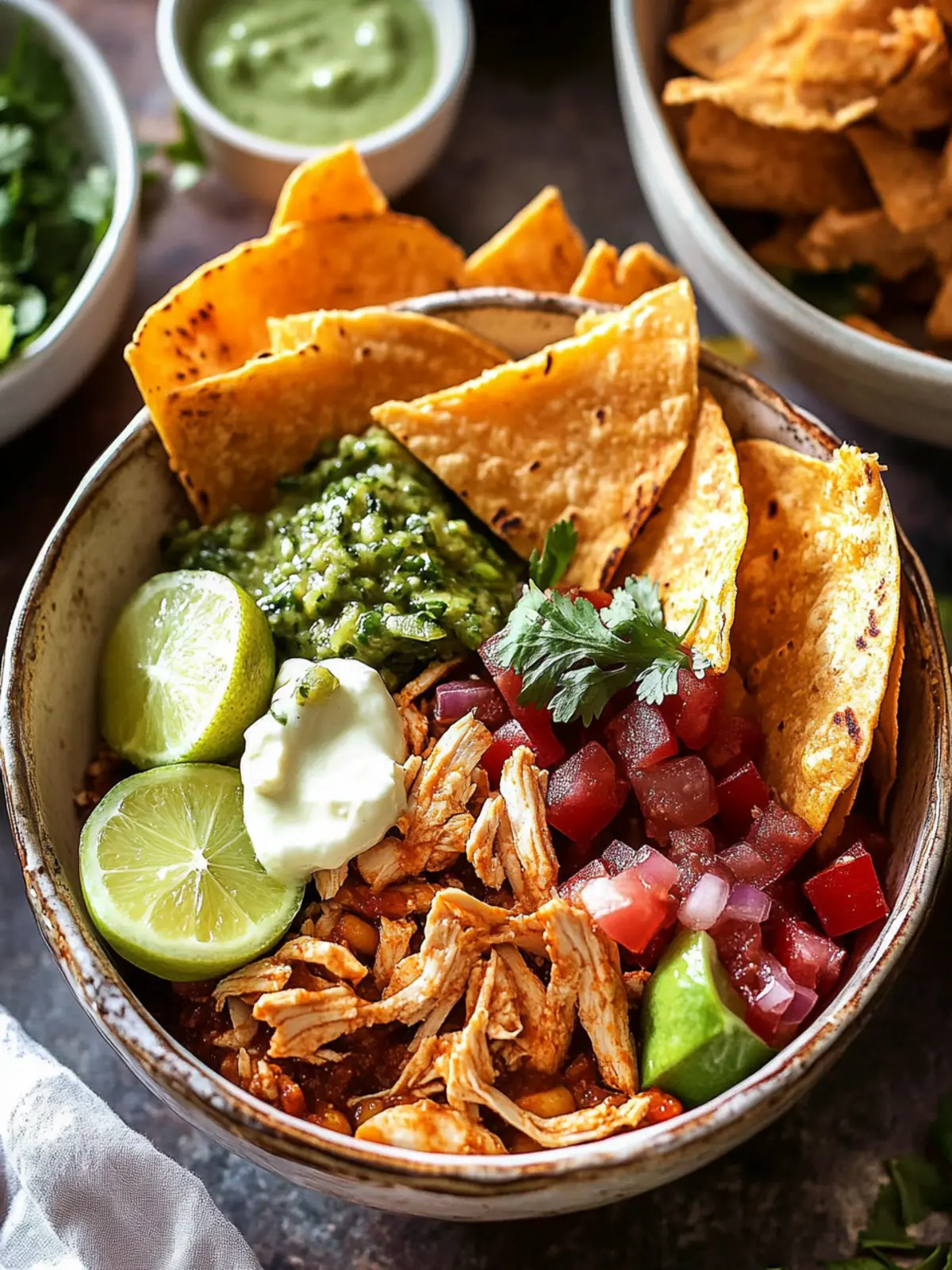 Crockpot Salsa Verde Chicken Tortilla Bowl You'll Love Making 4 Crockpot Salsa Verde Chicken Tortilla Bowl