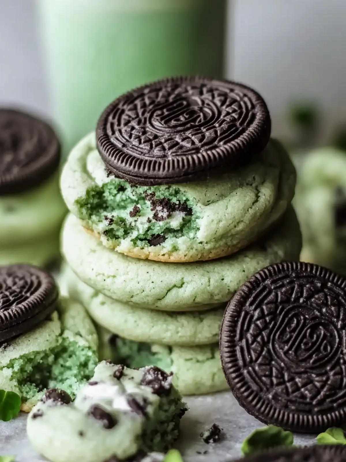 Chewy & Soft Oreo Shamrock Shake Cookies for Every Sweet Tooth 4 Chewy & Soft Oreo Shamrock Shake Cookies