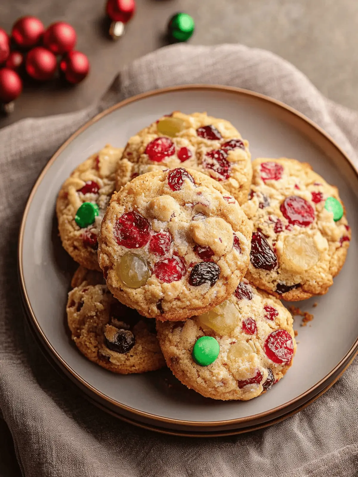 Easy Christmas Fruitcake Cookies for Festive Holiday Gifting 2 Easy Christmas Fruitcake Cookies
