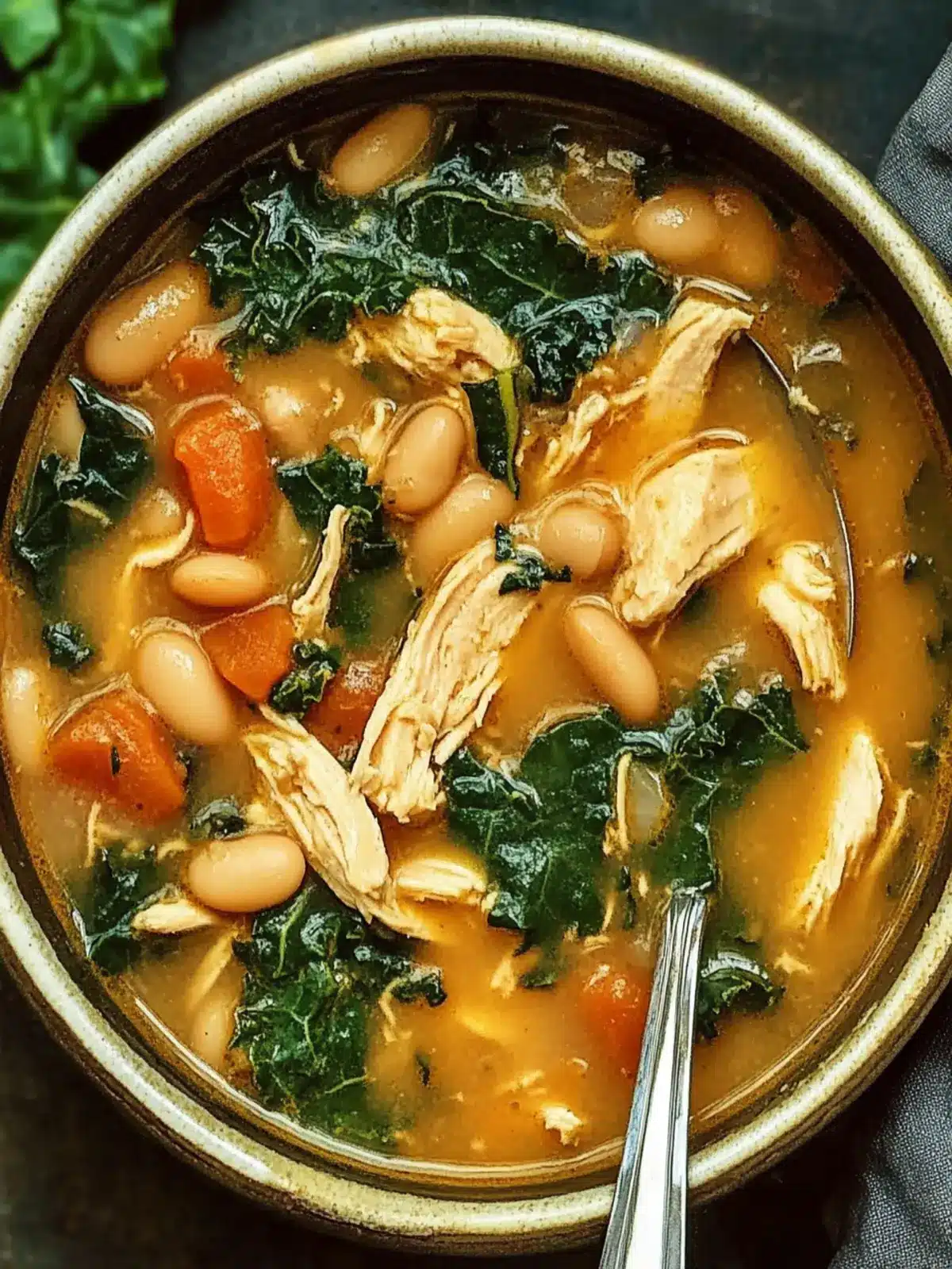Heartwarming Chicken Soup with White Beans and Kale Delight 3 Chicken Soup with White Beans and Kale