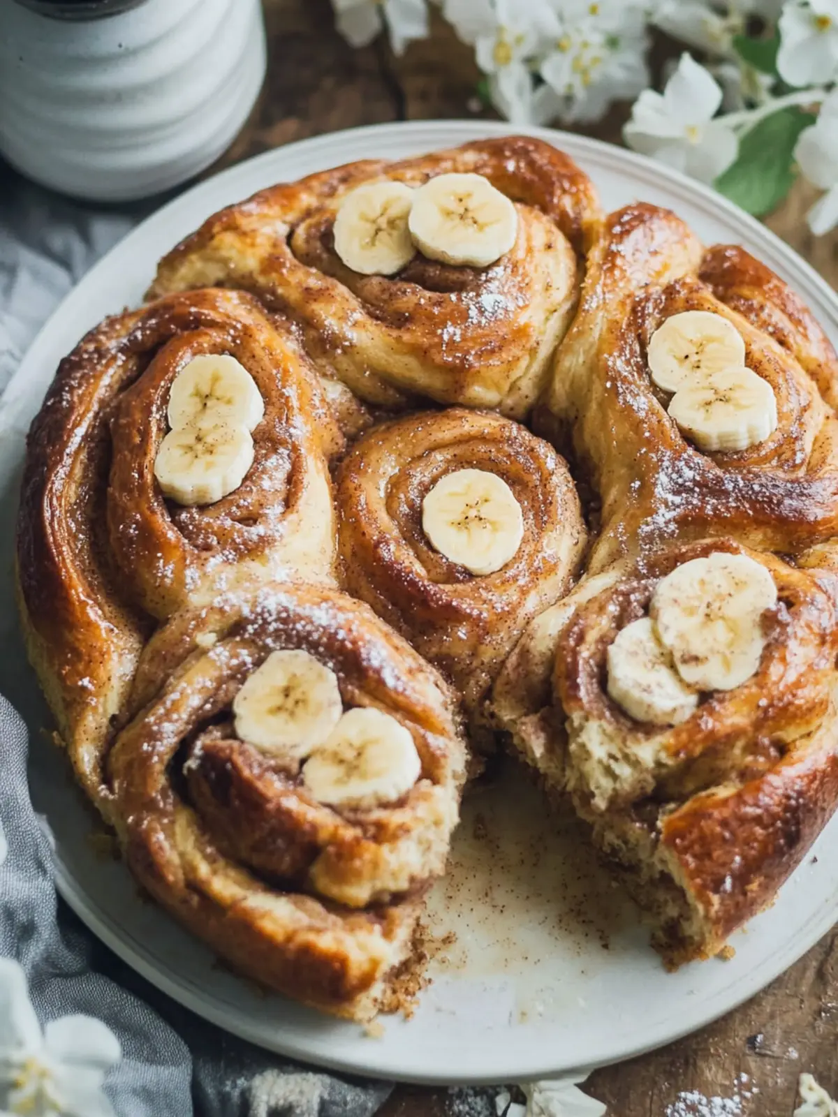 Irresistible Banana Bread Batter Cinnamon Buns You ll Love 4 Banana Bread Batter Cinnamon Buns