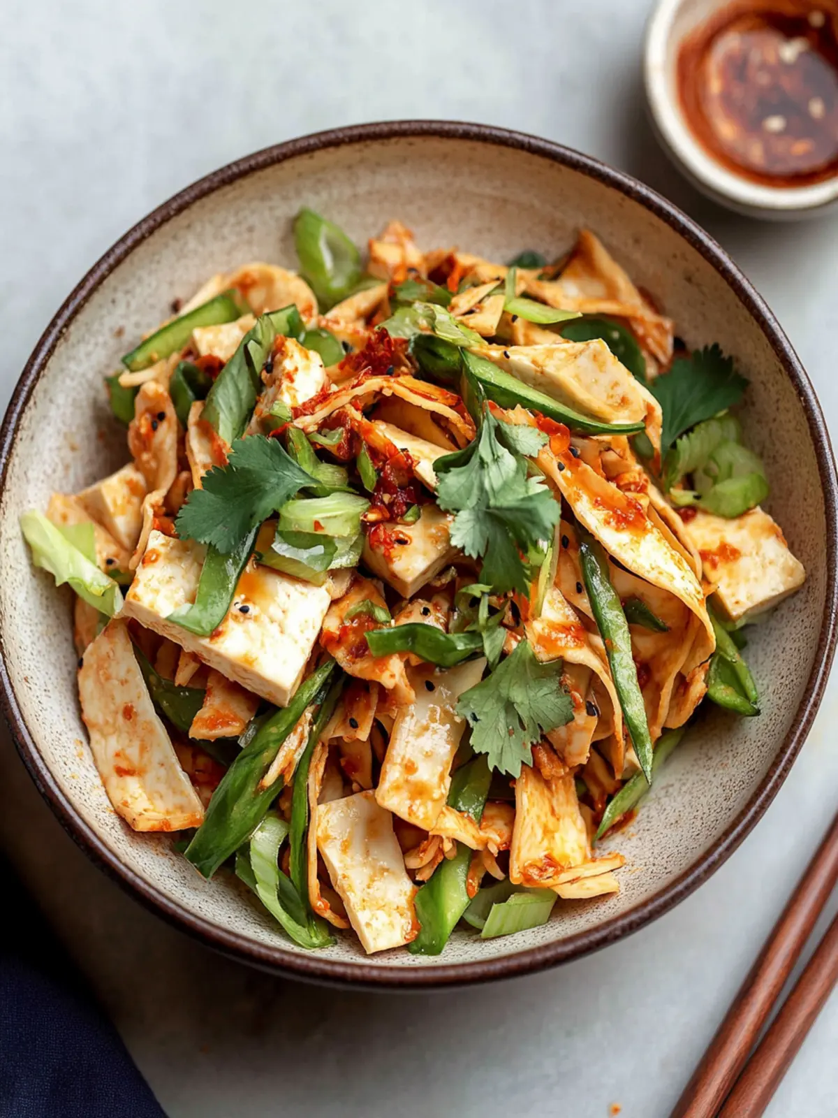 Zesty Spicy Tofu Skin Salad You ll Love for Weeknight Dinners 2 Spicy Tofu Skin Salad