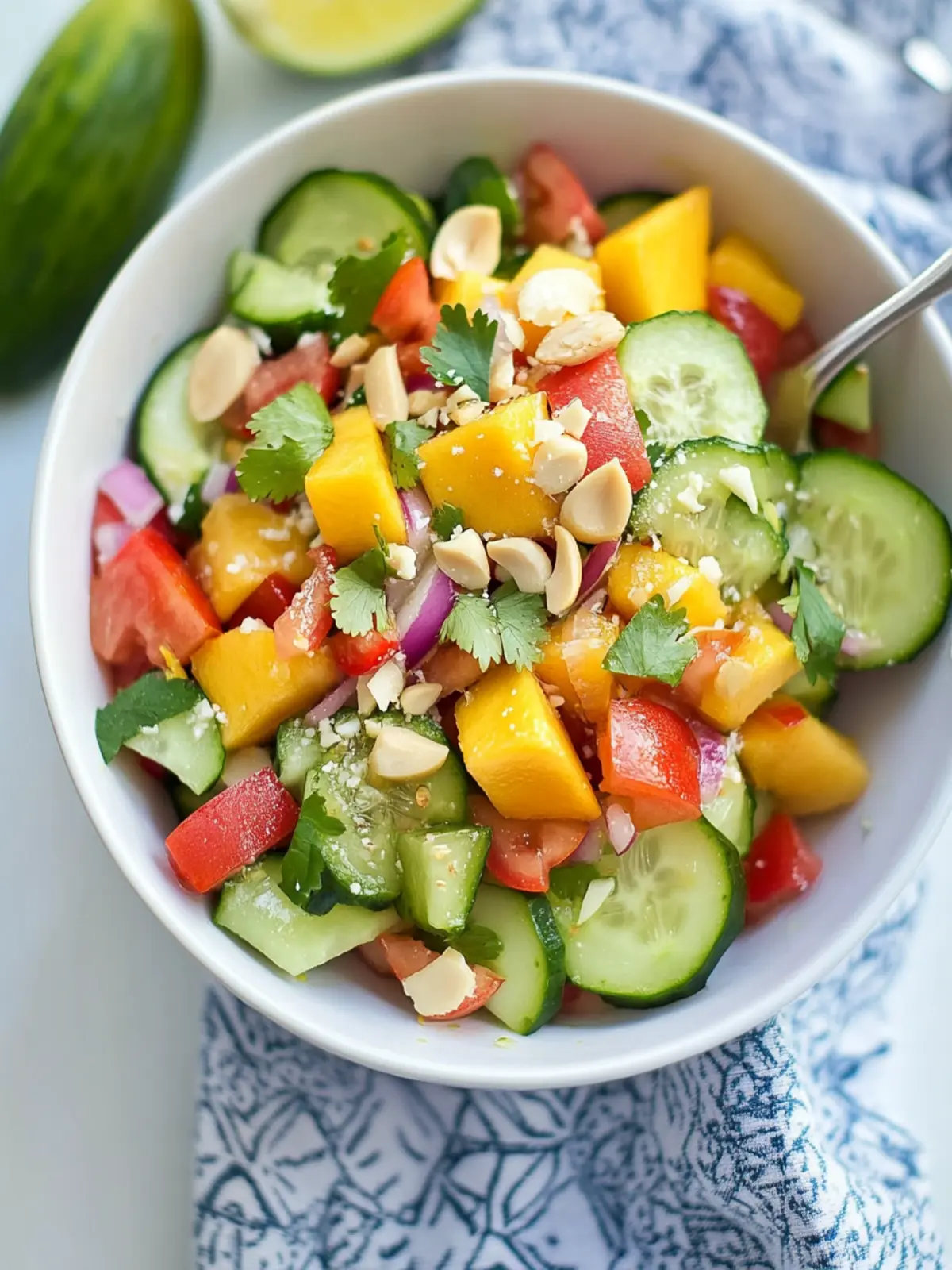 Delightful East African Mango and Cucumber Salad Recipe 2 East African Mango and Cucumber Salad