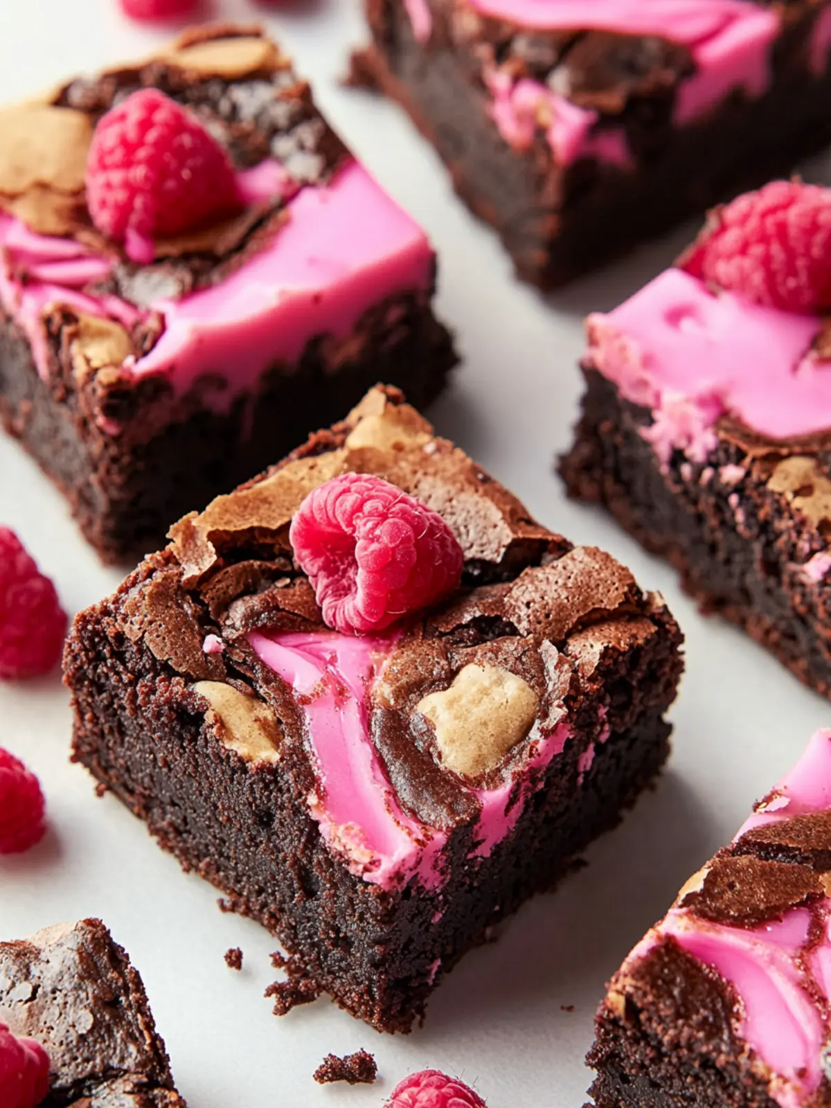 Fudgy Brownies & Pink Sugar Cookie Swirls for Love's Delight 3 Fudgy Brownies & Pink