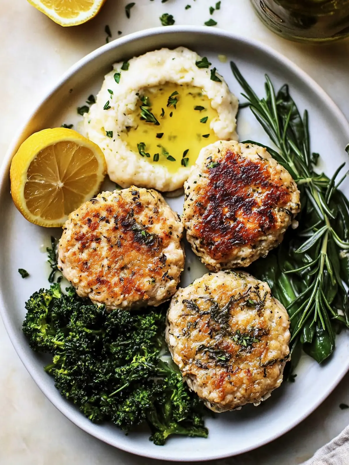 Savor Rosemary Lemon Chicken Patties for Easy Weeknight Bliss 3 Rosemary Lemon Chicken Patties