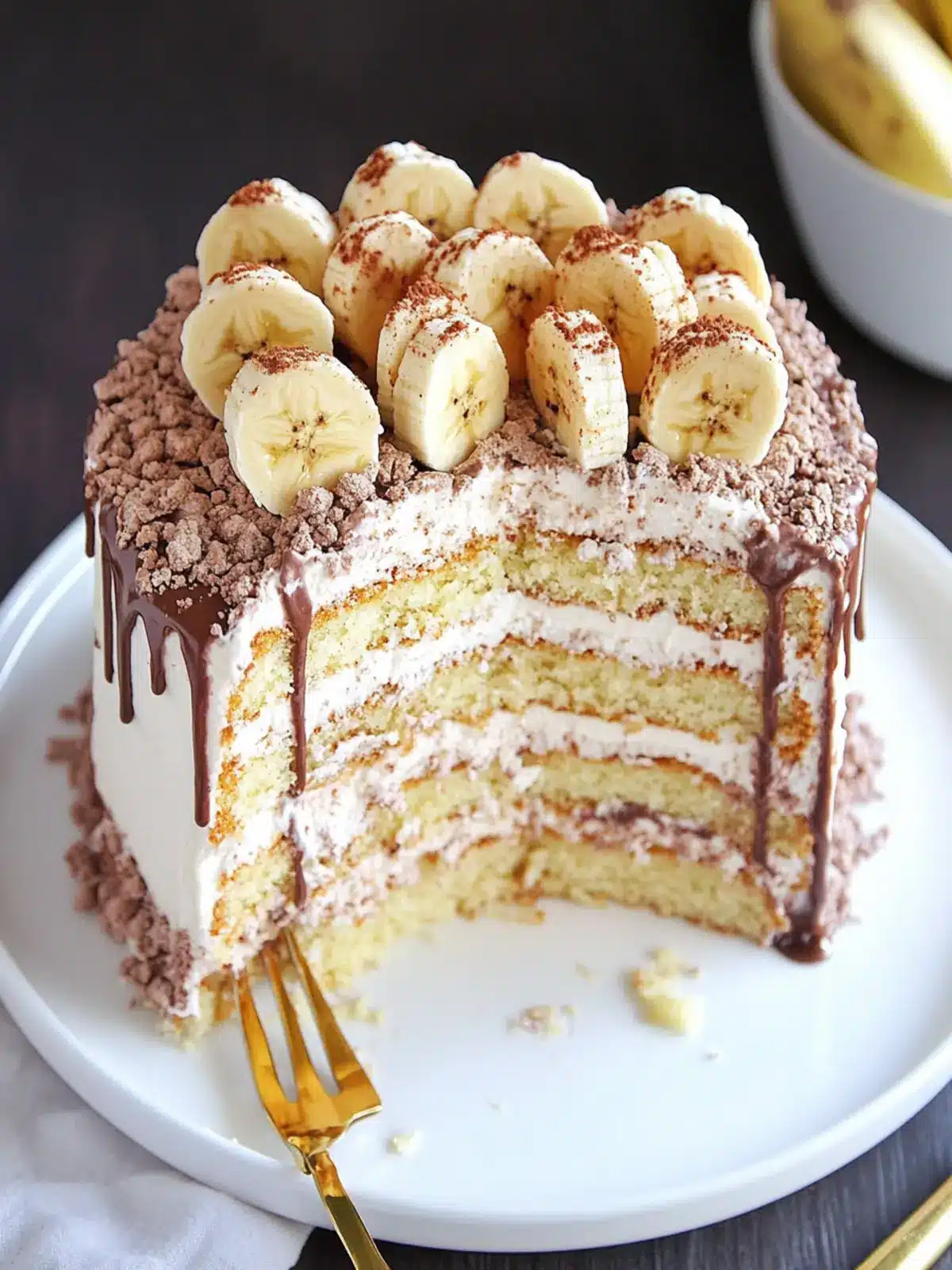Indulge in Banana Nutella S'mores Cake Bliss Today 4 Banana Nutella S'mores Cake