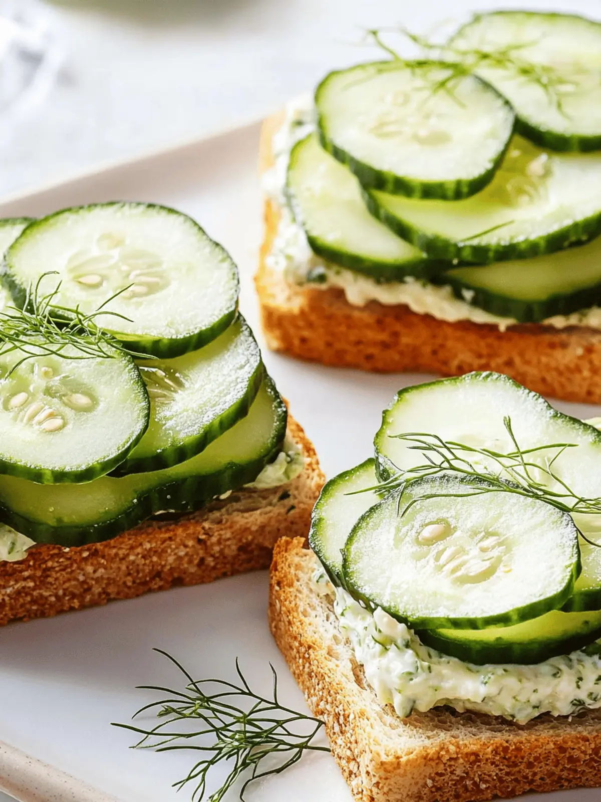 Savory Cucumber Sandwiches: The Perfect Tea Party Treat 4 Savory Cucumber Sandwiches