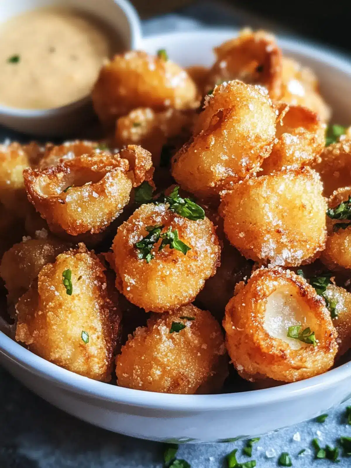 Irresistibly Crispy Garlic-Battered Fried Mushrooms Recipe 2 Garlic-Battered Fried Mushrooms