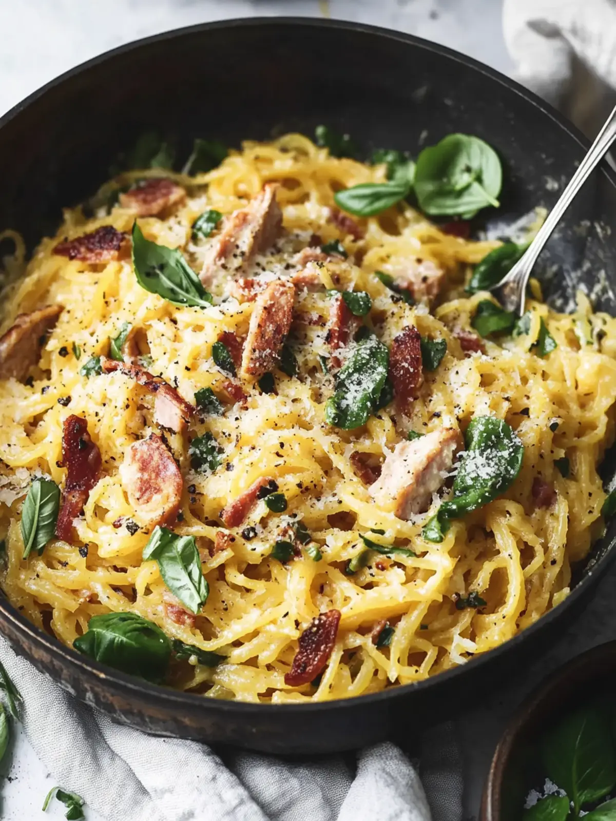 Delicious Spaghetti Squash Carbonara: A Guilt-Free Treat 2 Spaghetti Squash Carbonara