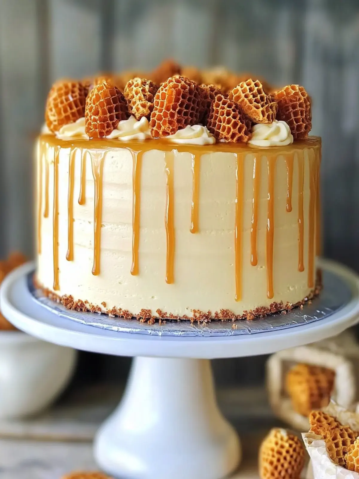 Indulge in Salted Caramel Honeycomb Cake Bliss Today 3 Salted Caramel Honeycomb Cake