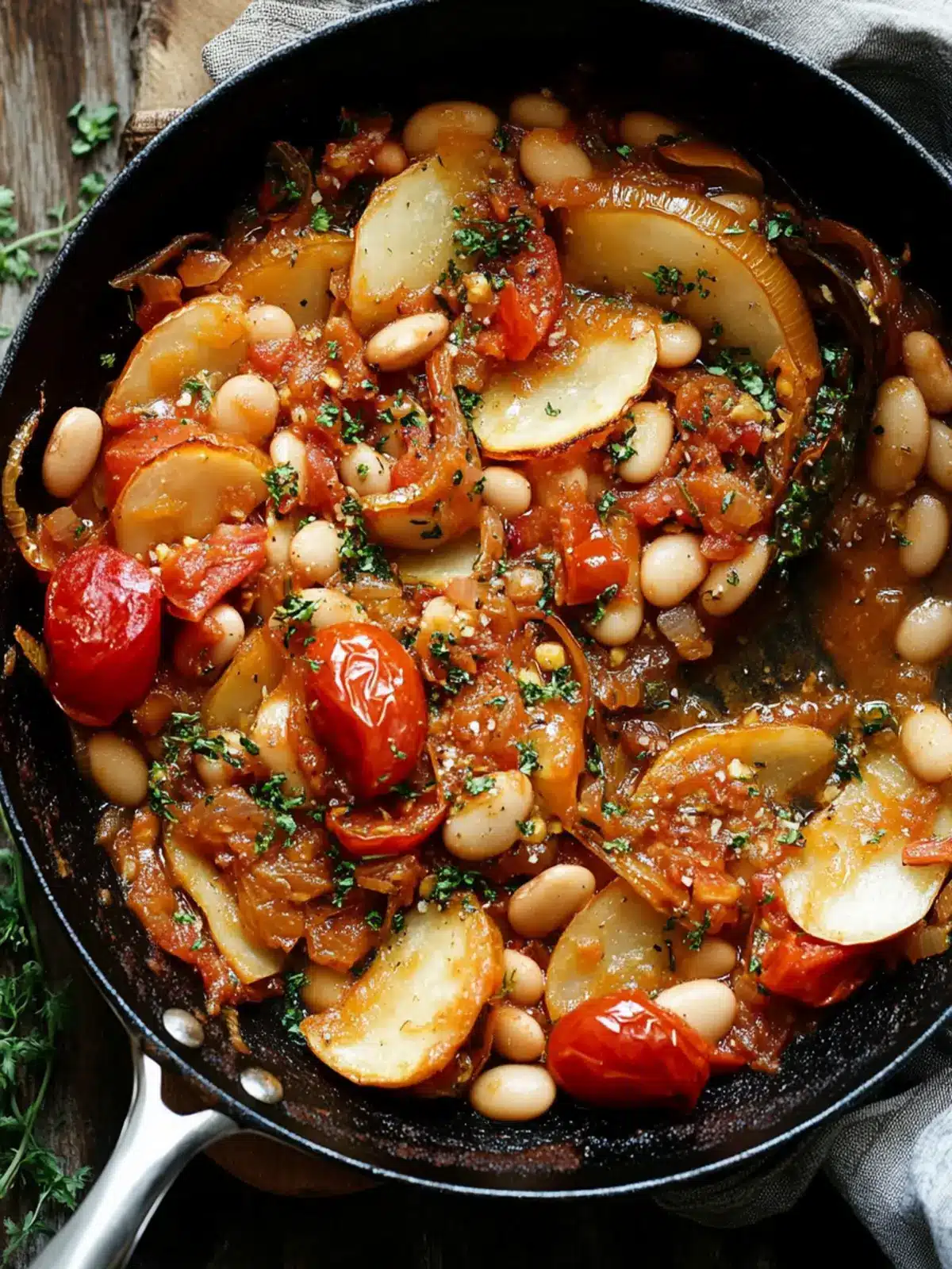 Caramelized Fennel, Tomato & Butter Bean Skillet Bliss 2 Caramelized Fennel, Tomato & Butter Bean Skillet