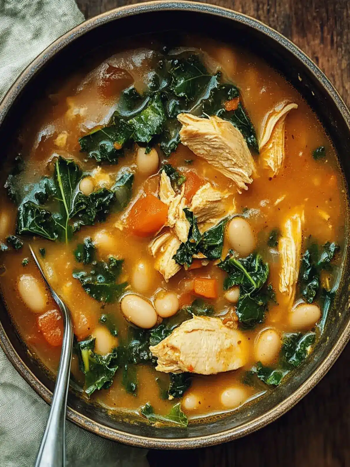 Heartwarming Chicken Soup with White Beans and Kale Delight 4 Chicken Soup with White Beans and Kale