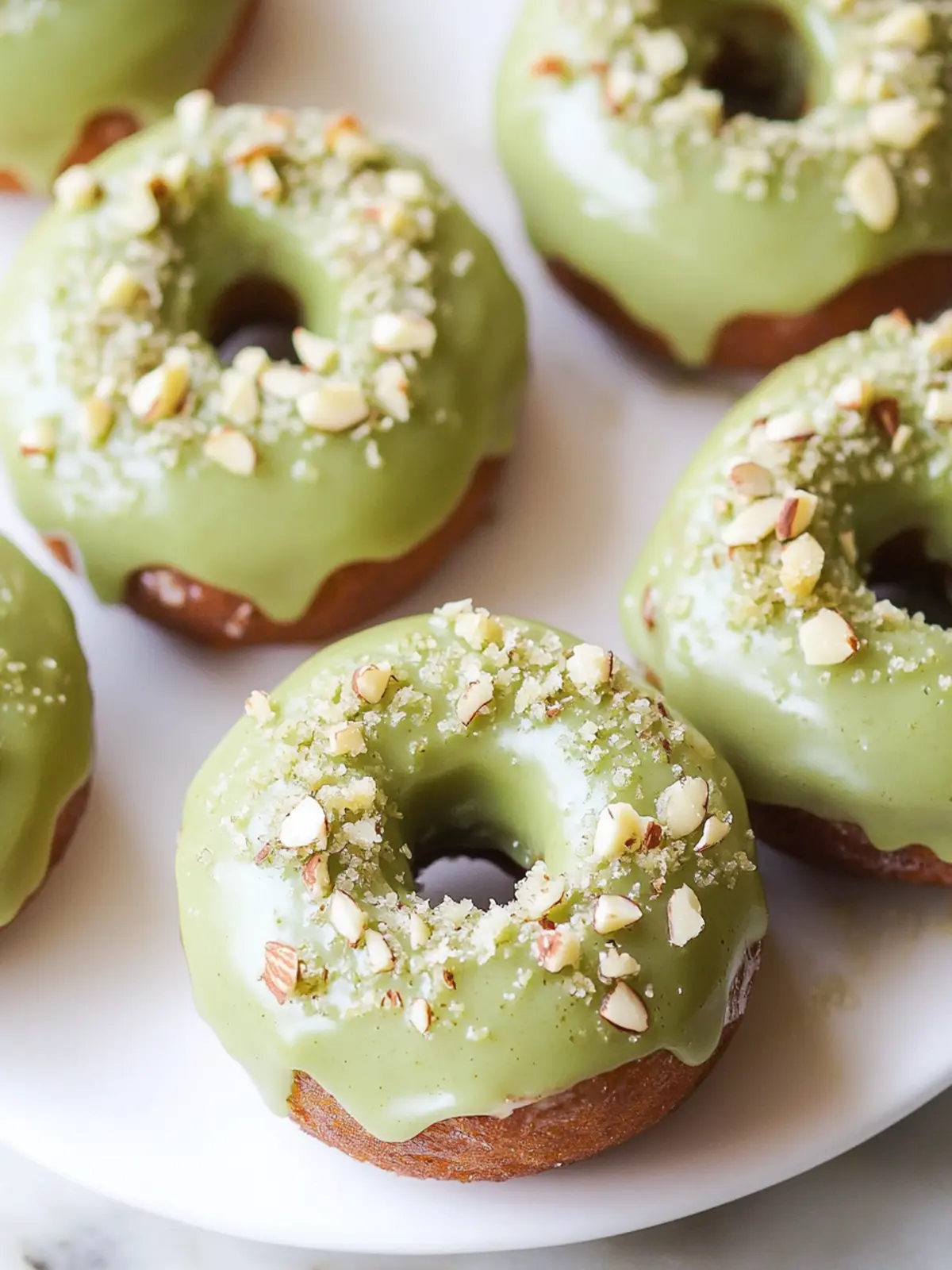 Matcha Doughnuts with Almond Glaze for a Sweet Kickstart 2 Matcha Doughnuts with Almond Glaze