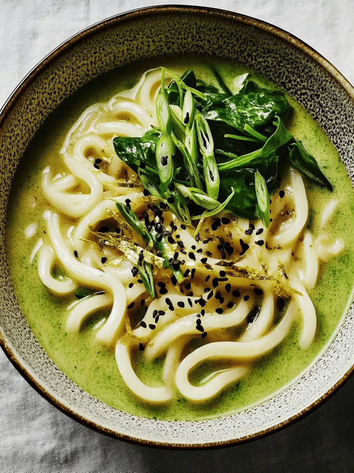 Delicious Spinach-Scallion Coconut Udon for Quick Comfort 4 Spinach-Scallion Coconut Udon