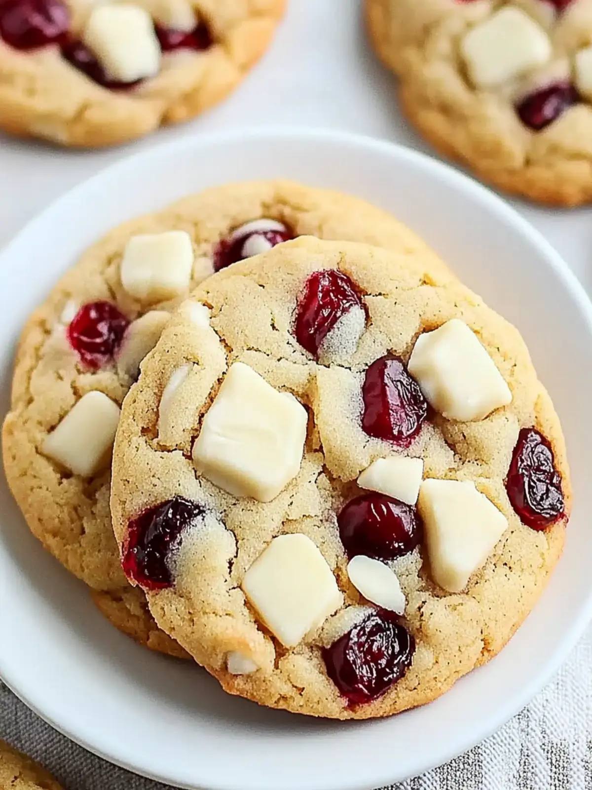 White Chocolate Cranberry Cookies That Wow Every Bite! 2 White Chocolate Cranberry Cookies