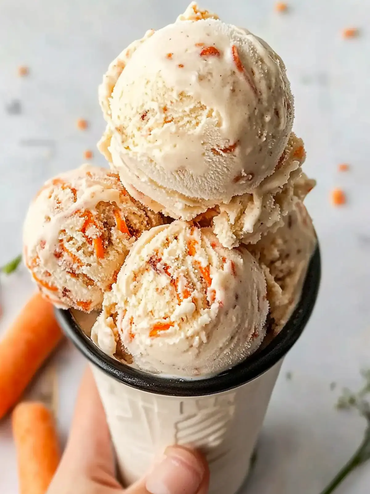 Creamy Carrot Cake Ice Cream: A Dreamy Dessert Delight 2 Carrot Cake Ice Cream (Creamy Dessert Treat)