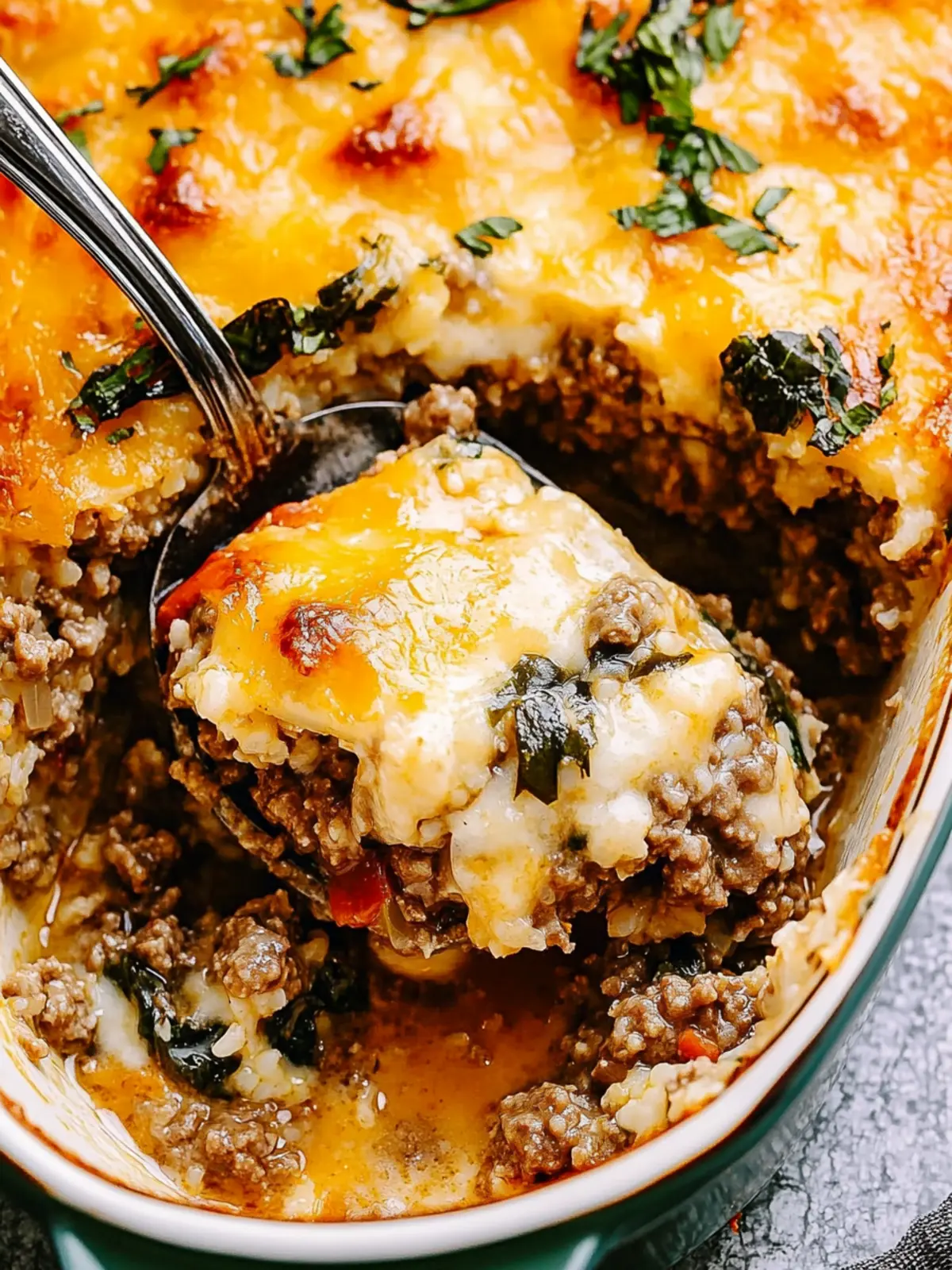 Delicious Ground Beef and Cauliflower Rice Casserole Recipe 2 Ground Beef and Cauliflower Rice Casserole