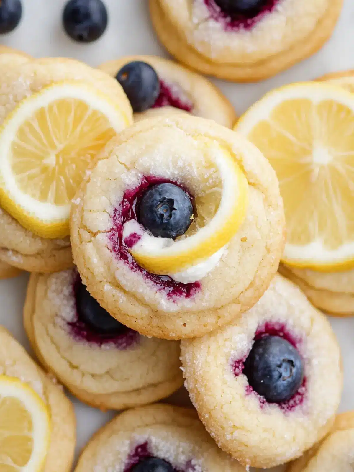 Lemon Blueberries Cookies with Creamy Frosting Bliss 4 Lemon Blueberries Cookies