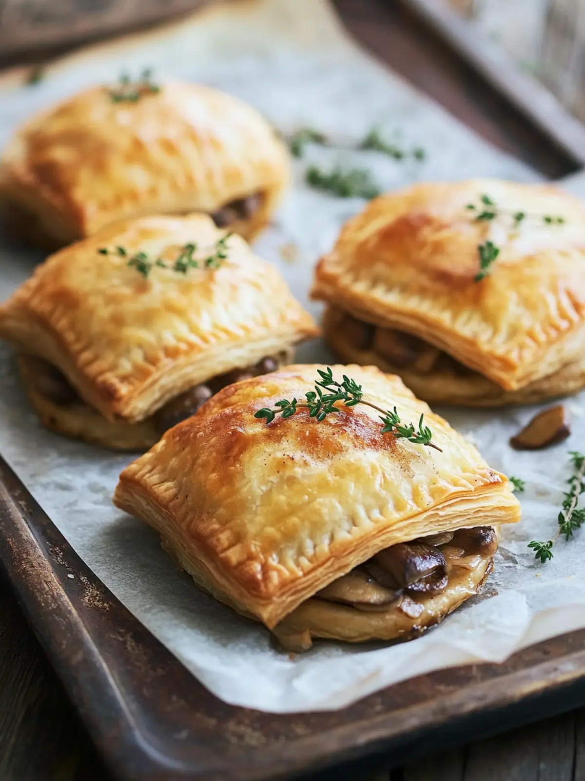 Mushroom, Thyme, and Mascarpone Parcels for Cozy Nights 2 Mushroom, Thyme, and Mascarpone Parcels