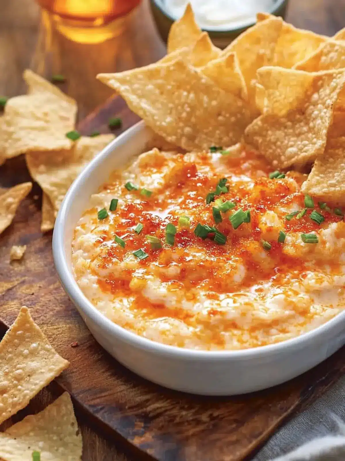 Crab Rangoon Dip with Wonton Chips: A Creamy Party Hit 4 Crab Rangoon Dip with Wonton Chips