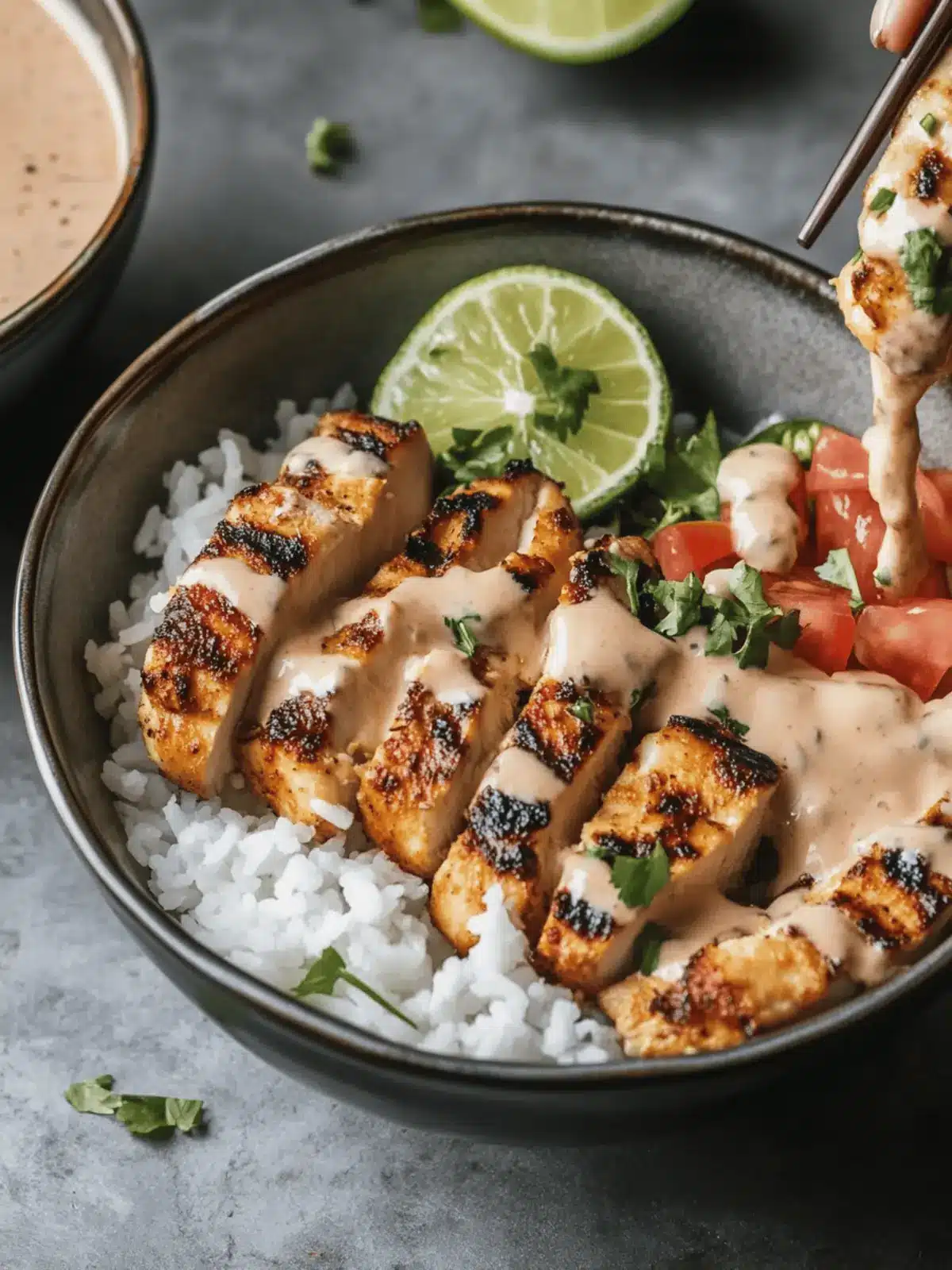 Sweet Chili Chicken Bowl with Coconut Lime Delight 3 Chicken Bowl with Coconut