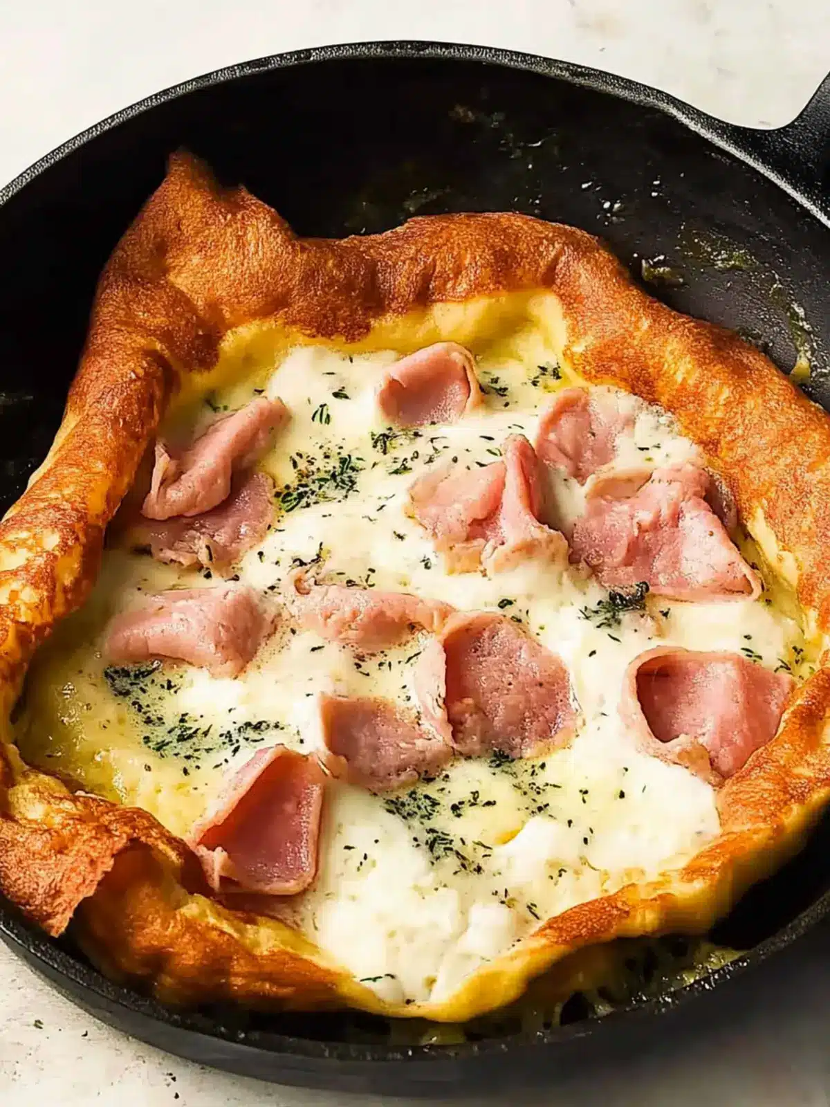 Savory Dutch Baby Croque Monsieur: Breakfast Bliss Awaits 3 Savory Dutch Baby (Croque Monsieur)