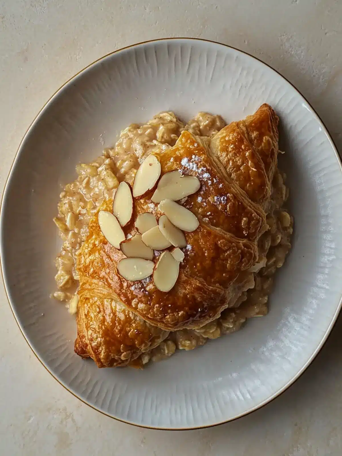Almond Croissant Oats: A Cozy Breakfast Hug 2 Almond Croissant Oats